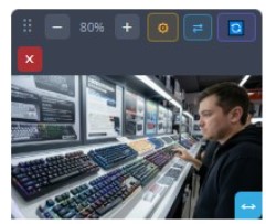 Панель редагування зображення VisualForge AI