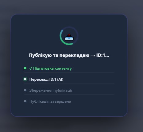 Процес публікації VisualForge AI